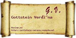 Gottstein Veréna névjegykártya